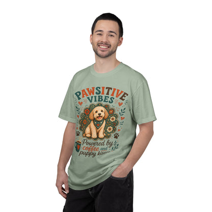Pawsitive Vibes | Coffee & Puppy Kisses Dog Lover T-shirt