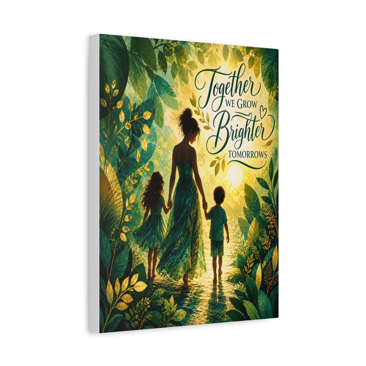 Together We Grow Brighter Tomorrows – Mother &amp; Children Wall Art