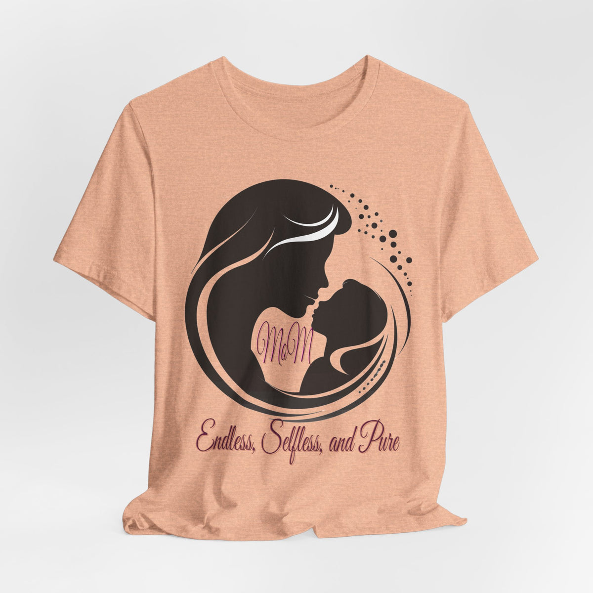 Mom Silhouette T-Shirt — "Endless, Selfless, and Pure" Mother's Day Tee