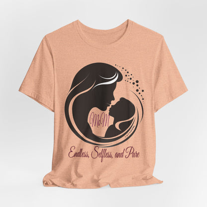 Mom Silhouette T-Shirt — "Endless, Selfless, and Pure" Mother's Day Tee