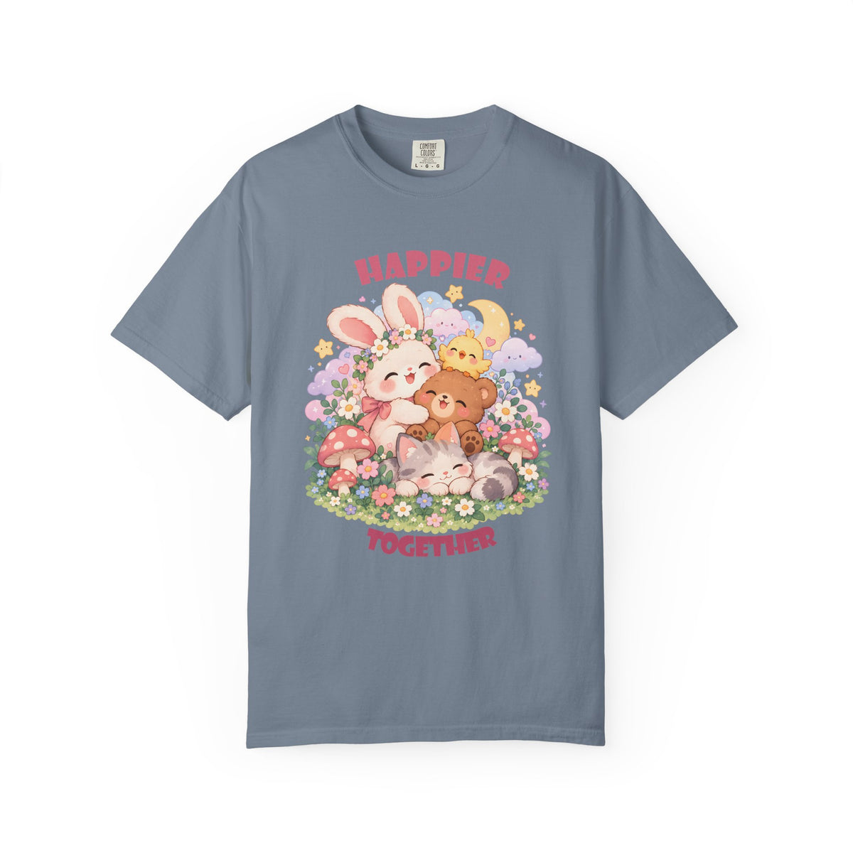 Cute Pastel Woodland Friends Kawaii Animal T-Shirt