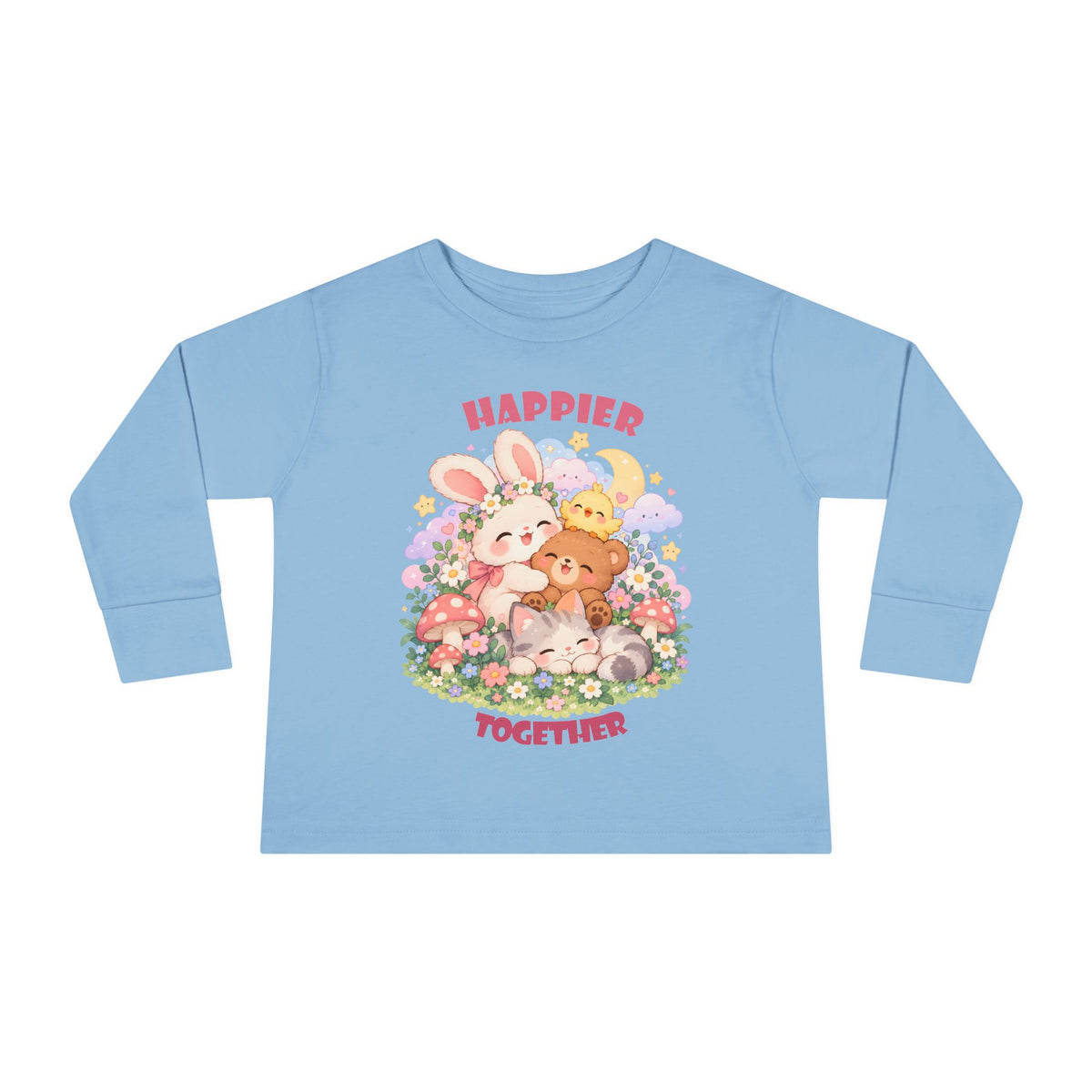 Cute Pastel Woodland Friends Kawaii Animal T-Shirt
