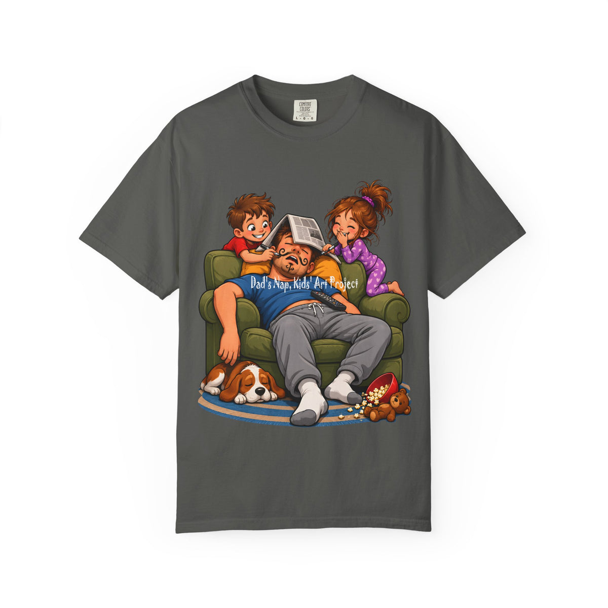 Funny Dad Nap T-Shirt | Kids Prank Sleeping Dad Father's Day Graphic Tee