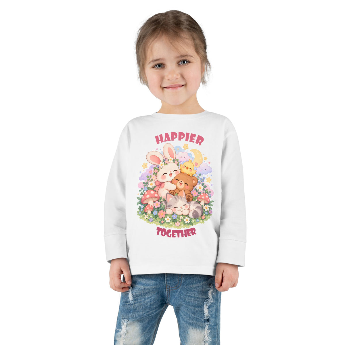 Cute Pastel Woodland Friends Kawaii Animal T-Shirt