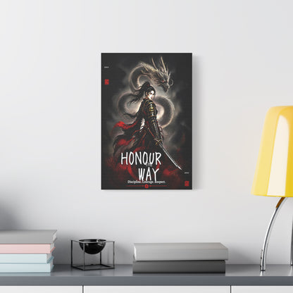 Honour the Way Samurai Dragon Warrior Wall Art