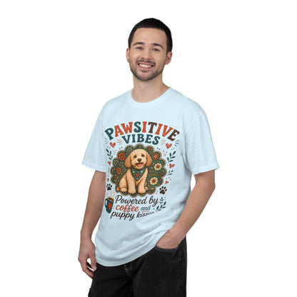 Pawsitive Vibes | Coffee & Puppy Kisses Dog Lover T-shirt
