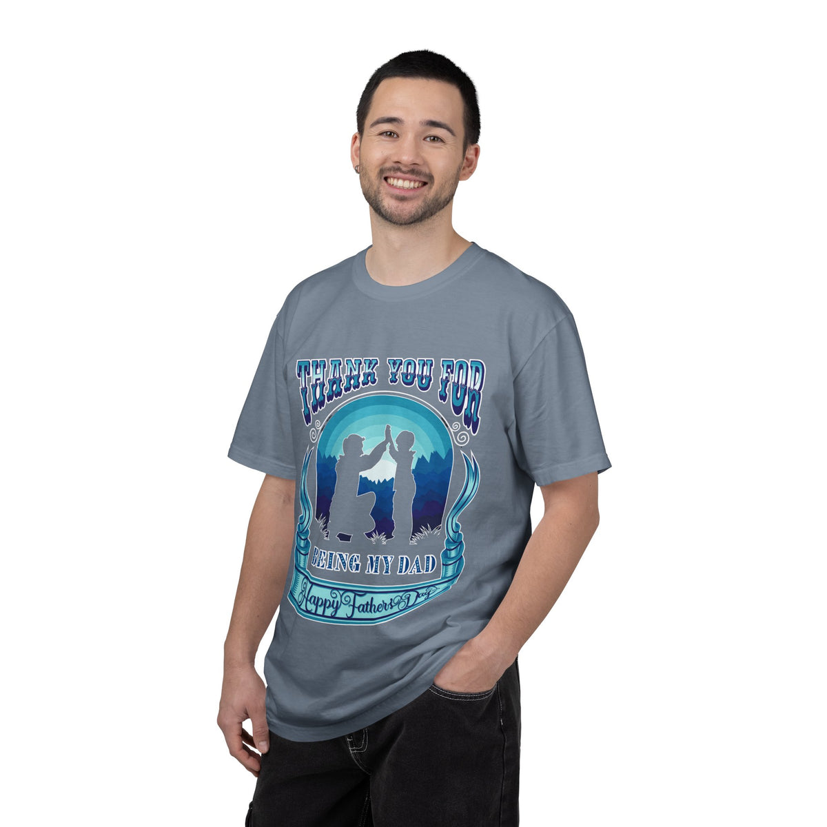Thank You for Being My Dad T-Shirt | Father's Day High Five Graphic Tee