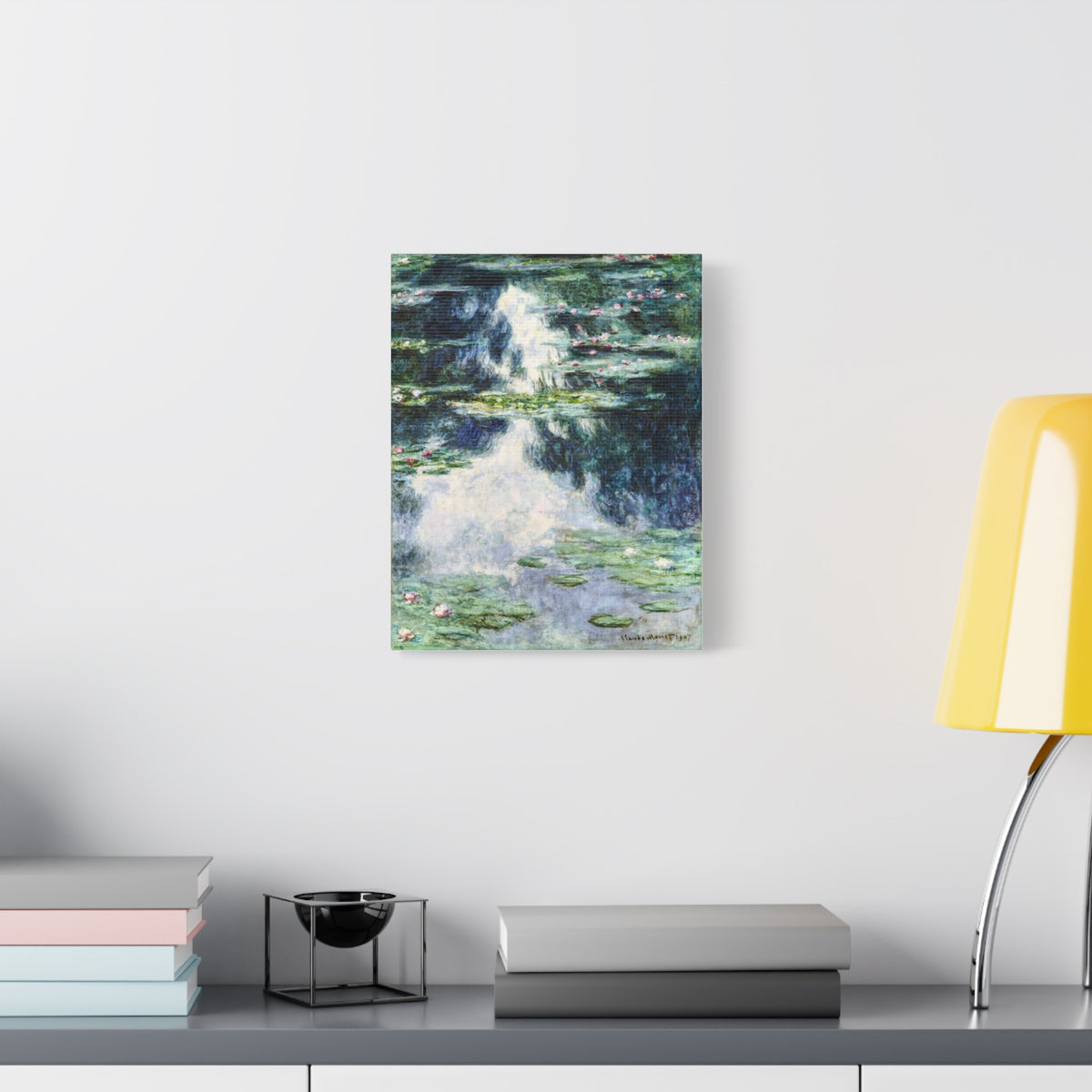Claude Monet Water Lilies Wall Art | Blue Green Impressionist Pond Print