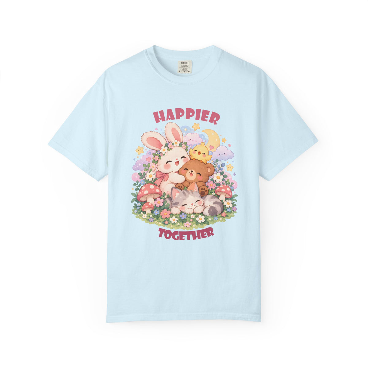 Cute Pastel Woodland Friends Kawaii Animal T-Shirt