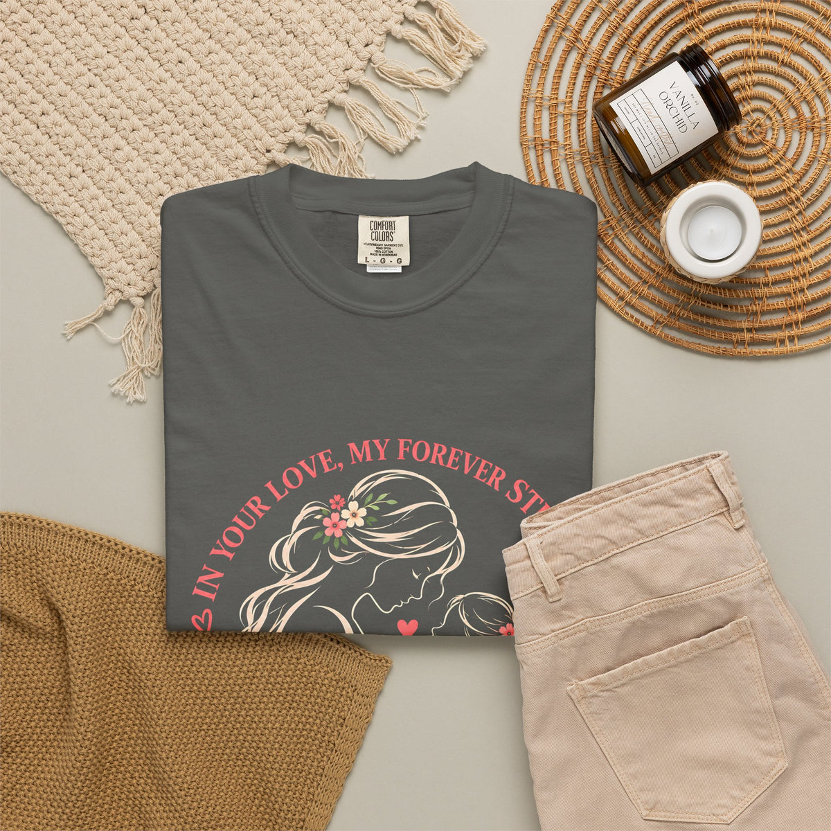 Mother and Child Floral Love Forever T-Shirt