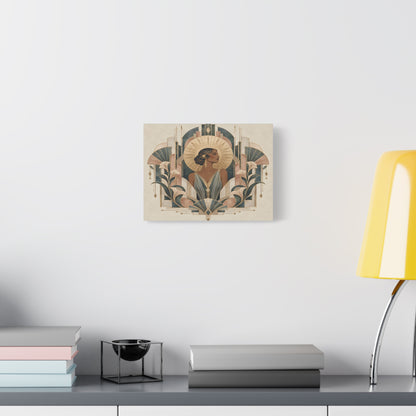 Art Deco Woman Wall Art | Golden Muse Vintage Glamour Print