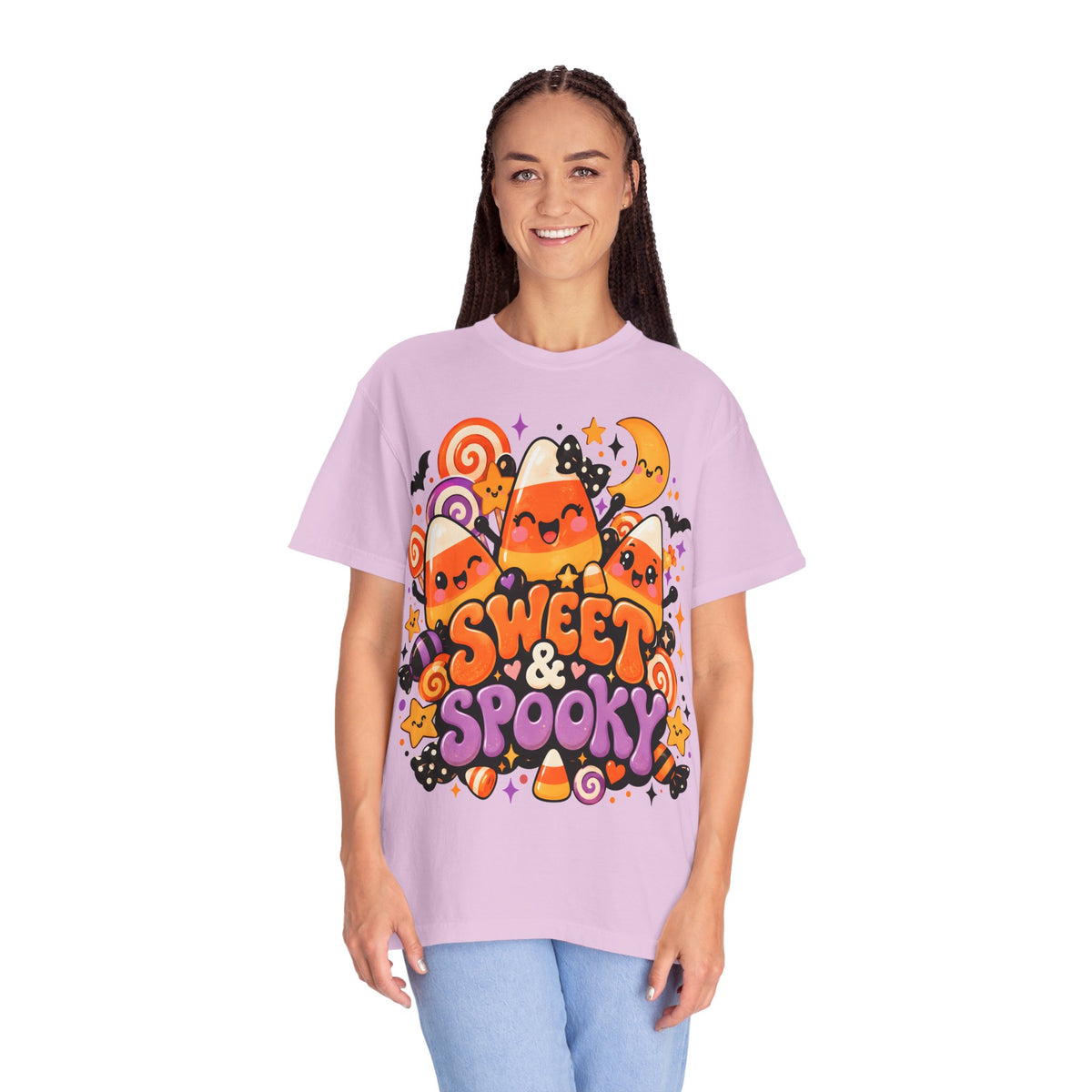 Sweet & Spooky Halloween T-Shirt | Cute Candy Corn Graphic Tee