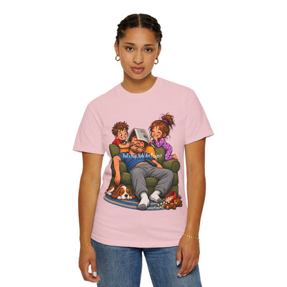Funny Dad Nap T-Shirt | Kids Prank Sleeping Dad Father's Day Graphic Tee