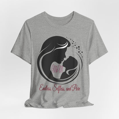 Mom Silhouette T-Shirt — "Endless, Selfless, and Pure" Mother's Day Tee