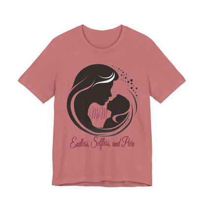 Mom Silhouette T-Shirt — "Endless, Selfless, and Pure" Mother's Day Tee