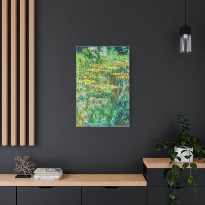Claude Monet Water Lily Pond Wall Art – Vintage Impressionist Botanical Print