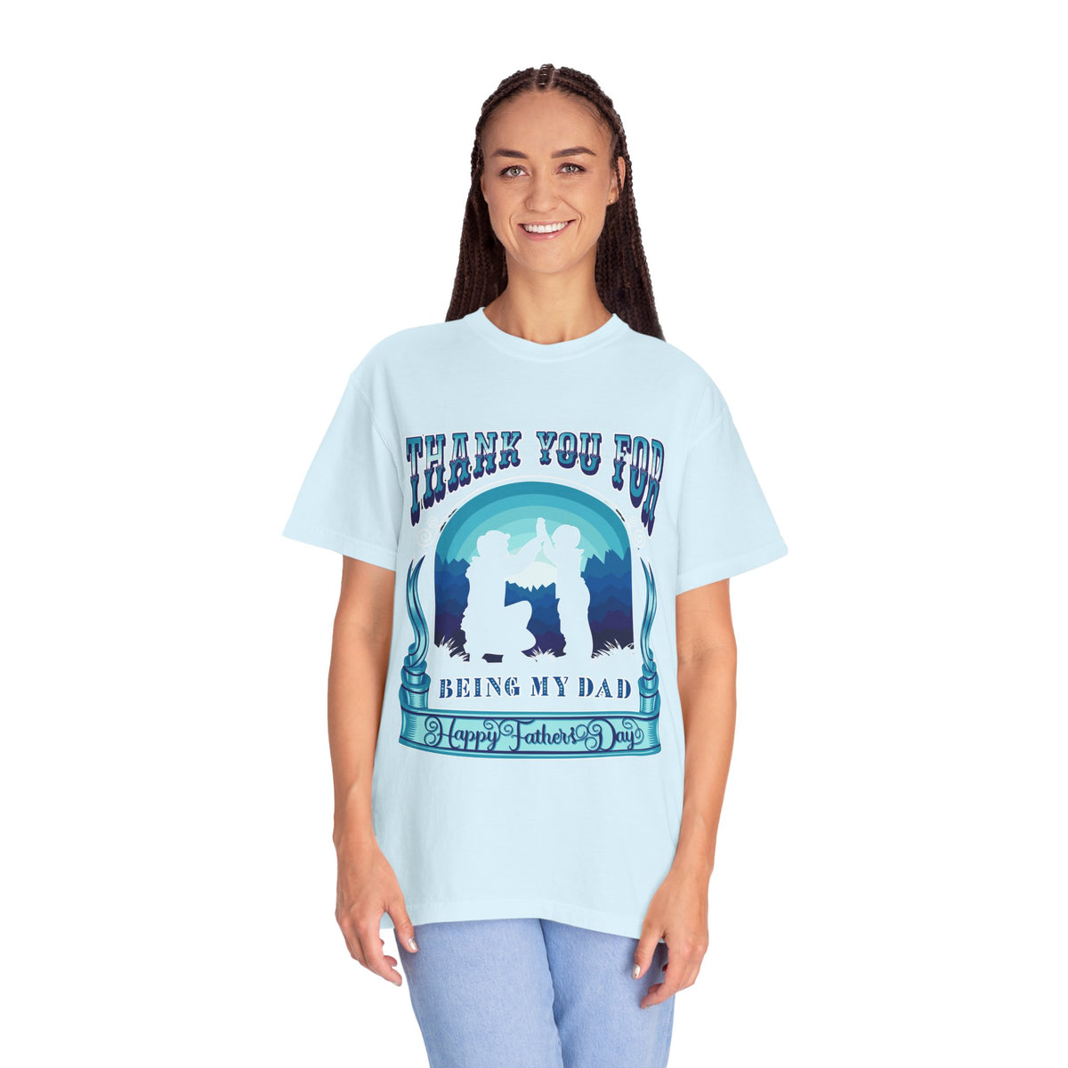 Thank You for Being My Dad T-Shirt | Father's Day High Five Graphic Tee
