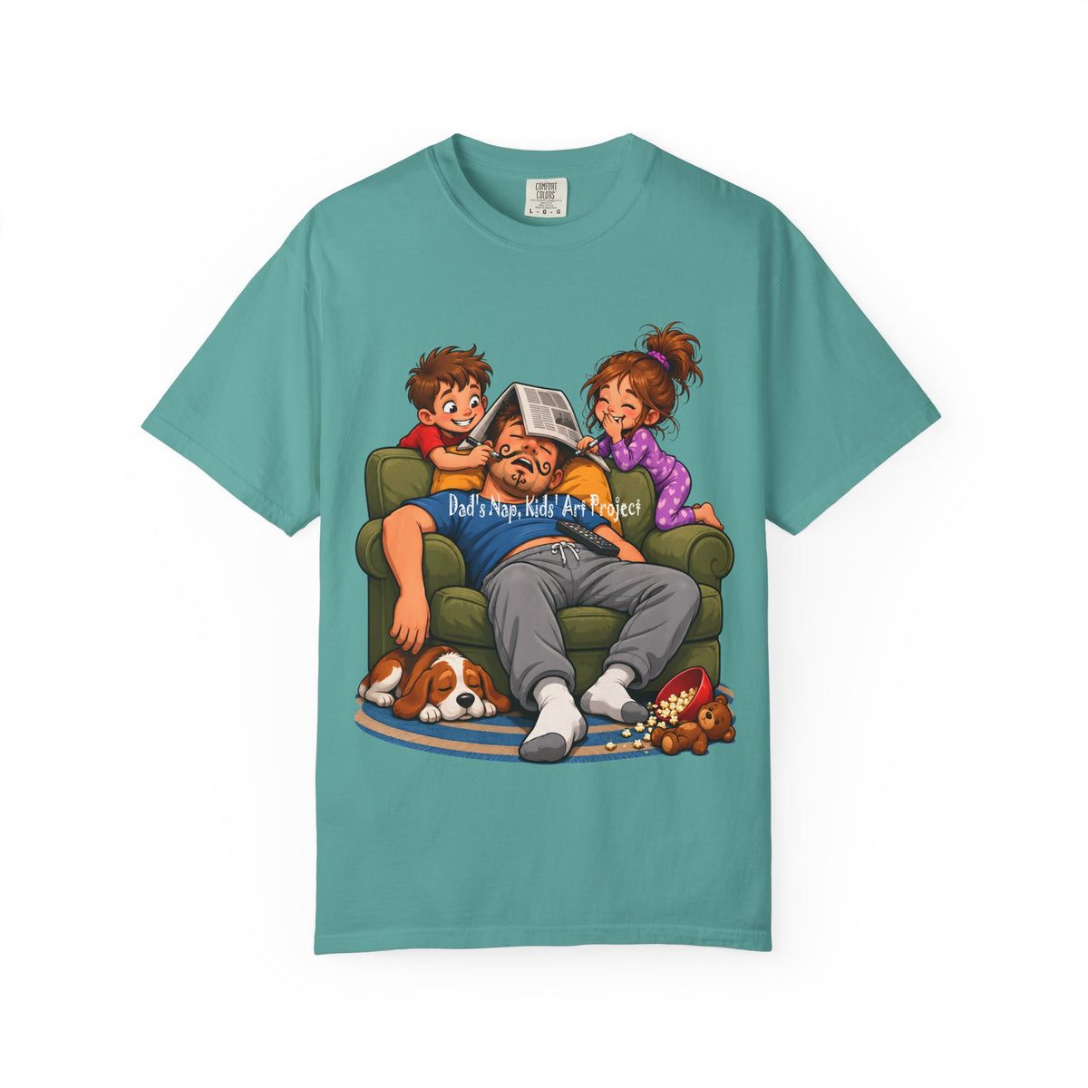 Funny Dad Nap T-Shirt | Kids Prank Sleeping Dad Father's Day Graphic Tee