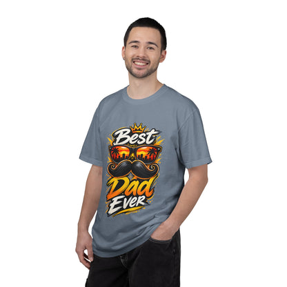 Best Dad Ever T-Shirt | Retro Sunglasses & Mustache Father's Day Tee