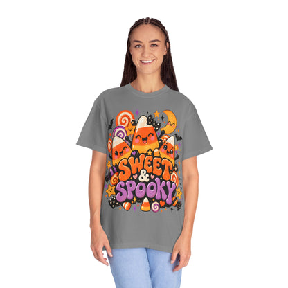 Sweet & Spooky Halloween T-Shirt | Cute Candy Corn Graphic Tee