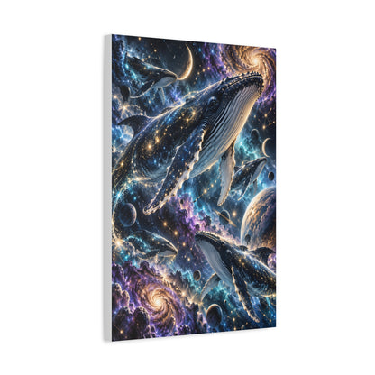 Celestial Whale Migration Galaxy Fantasy Wall Art