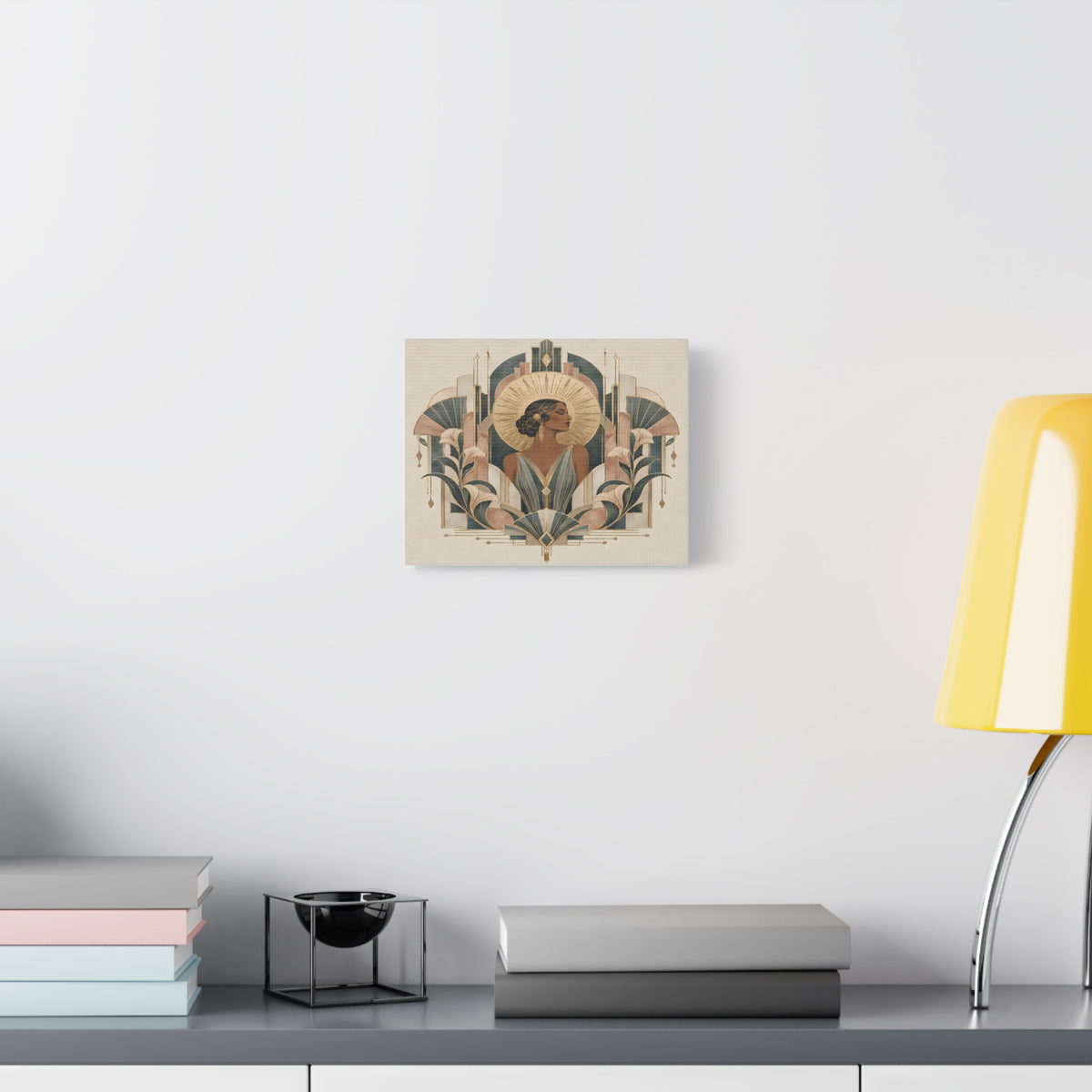 Art Deco Woman Wall Art | Golden Muse Vintage Glamour Print