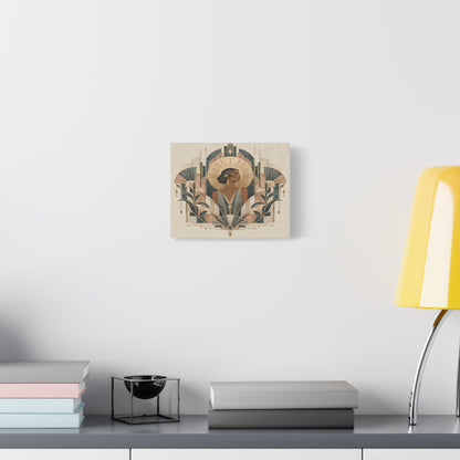 Art Deco Woman Wall Art | Golden Muse Vintage Glamour Print
