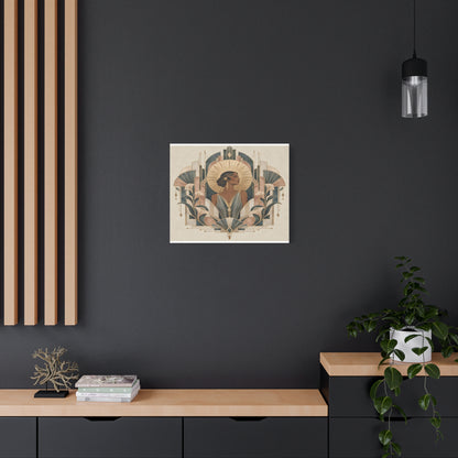Art Deco Woman Wall Art | Golden Muse Vintage Glamour Print