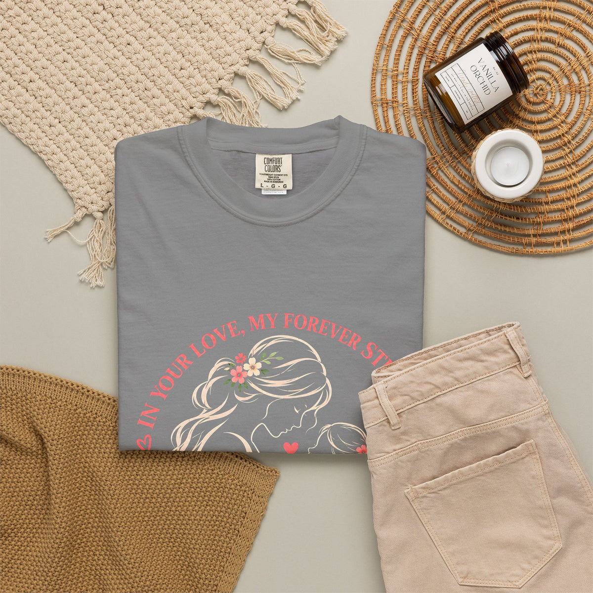Mother and Child Floral Love Forever T-Shirt