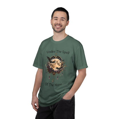 Moonlit Enchantment T-Shirt | Gothic Celestial Moon & Bats Graphic Tee