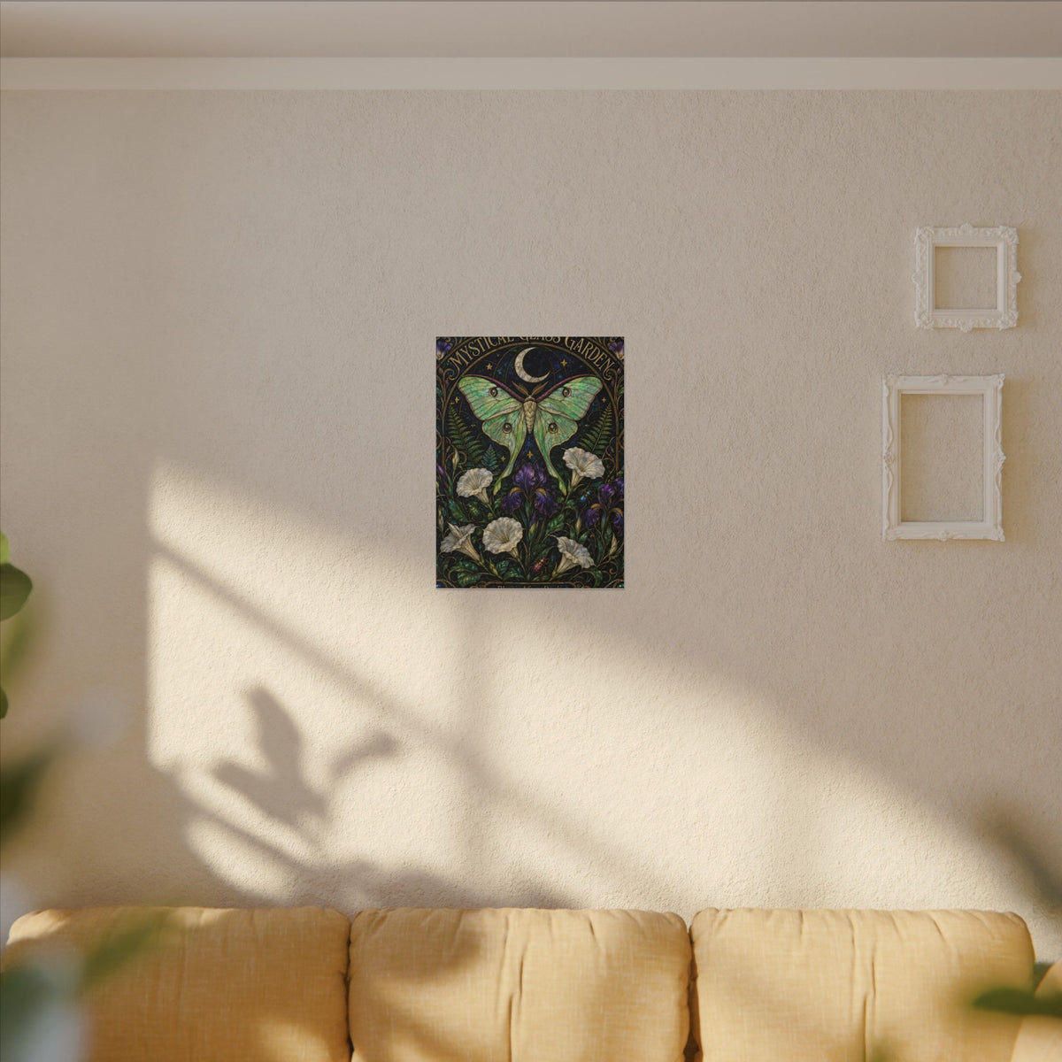 Mystic Garden Luna Moth Canvas Art — 6 sizes