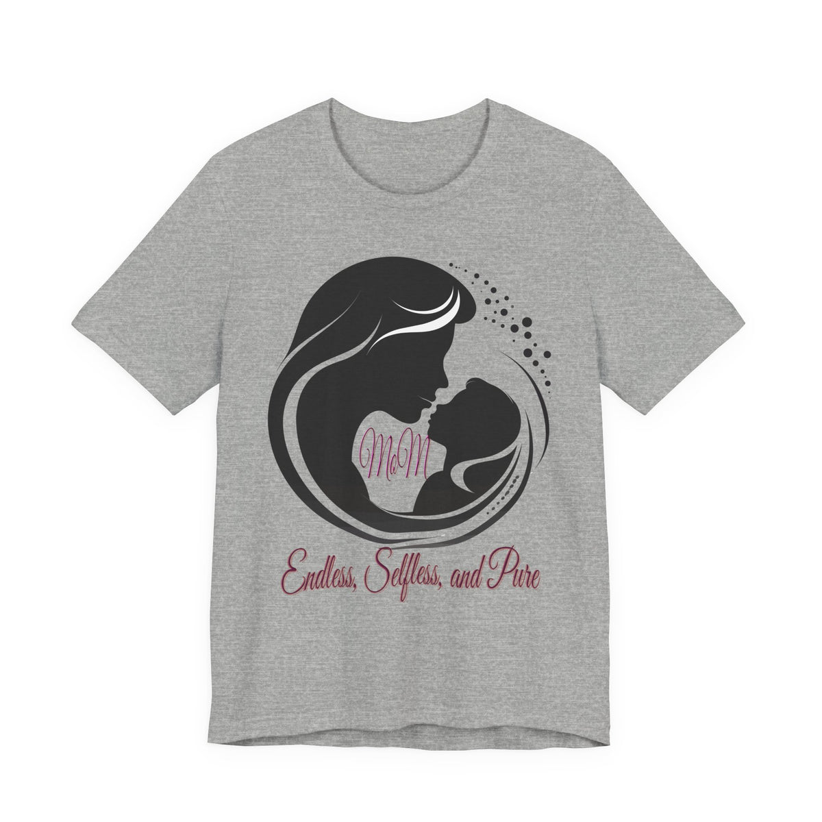 Mom Silhouette T-Shirt — "Endless, Selfless, and Pure" Mother's Day Tee