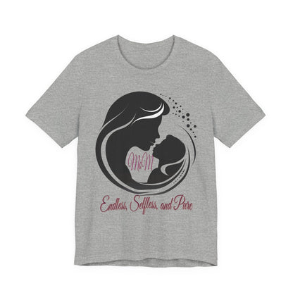 Mom Silhouette T-Shirt — "Endless, Selfless, and Pure" Mother's Day Tee