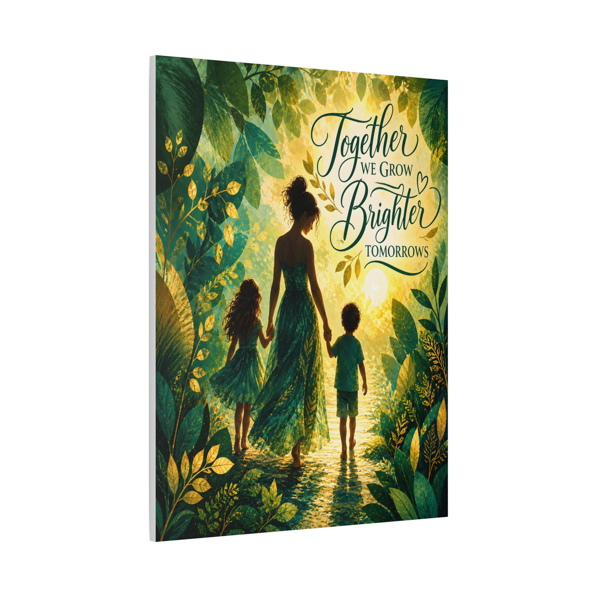 Together We Grow Brighter Tomorrows – Mother &amp; Children Wall Art