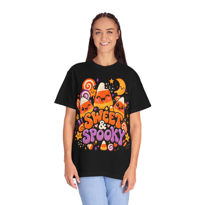 Sweet & Spooky Halloween T-Shirt | Cute Candy Corn Graphic Tee