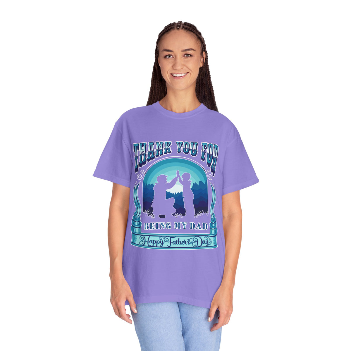 Thank You for Being My Dad T-Shirt | Father's Day High Five Graphic Tee