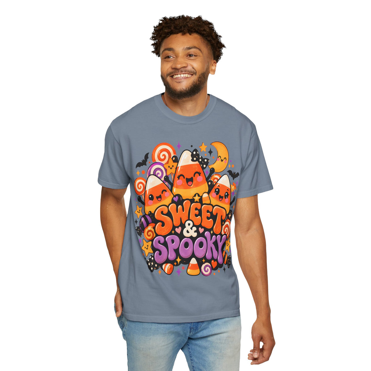 Sweet & Spooky Halloween T-Shirt | Cute Candy Corn Graphic Tee