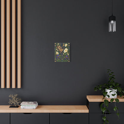 Moonlit Moth & Floral Botanical Print - 5 sizes