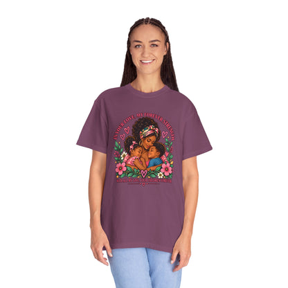 Black Mom & Children Love T-Shirt – Forever Strength Mother’s Day Gift