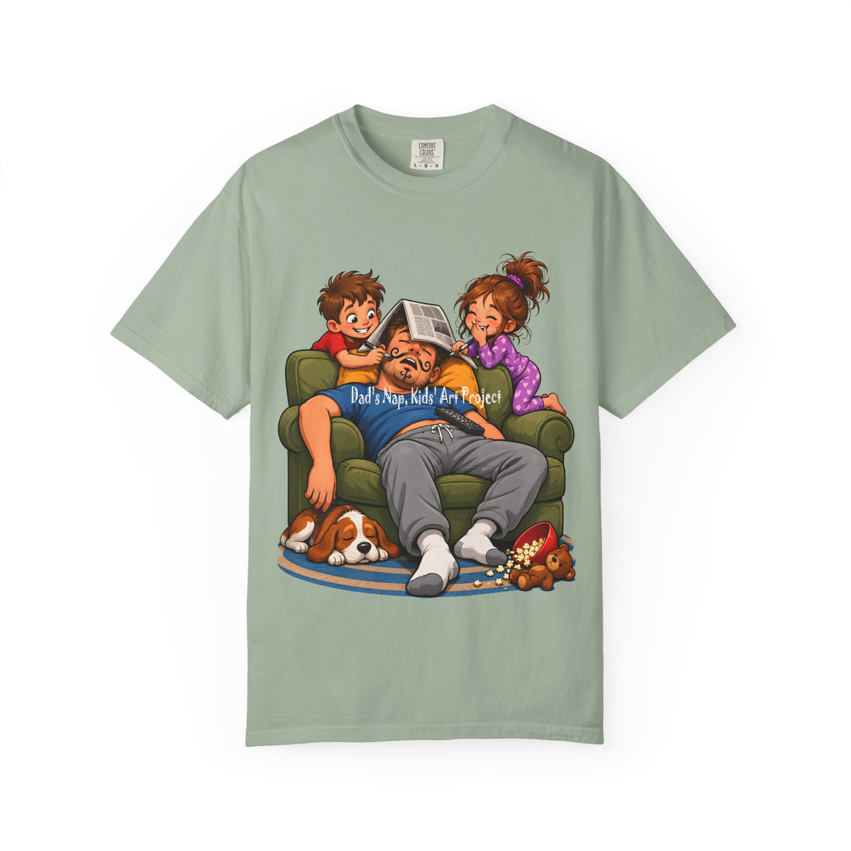 Funny Dad Nap T-Shirt | Kids Prank Sleeping Dad Father's Day Graphic Tee