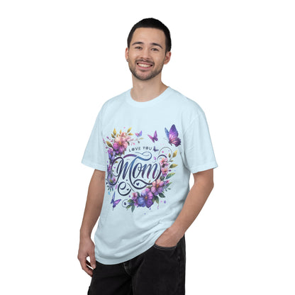 Love You Mom Floral Butterfly Gift Design
