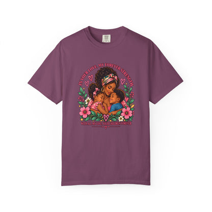 Black Mom & Children Love T-Shirt – Forever Strength Mother’s Day Gift
