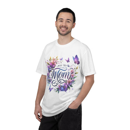Love You Mom Floral Butterfly Gift Design