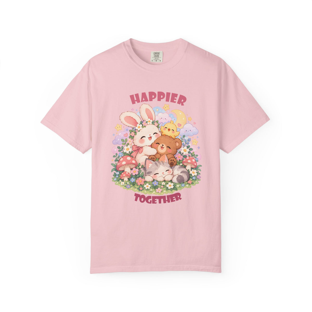 Cute Pastel Woodland Friends Kawaii Animal T-Shirt