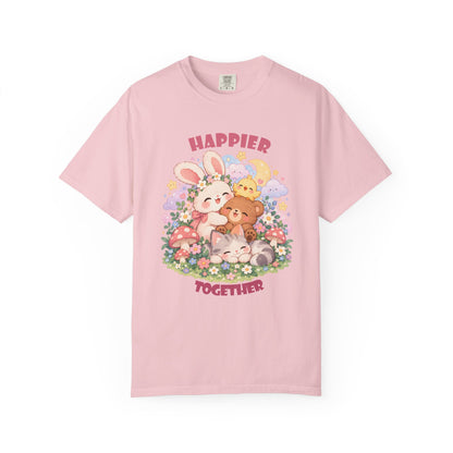 Cute Pastel Woodland Friends Kawaii Animal T-Shirt