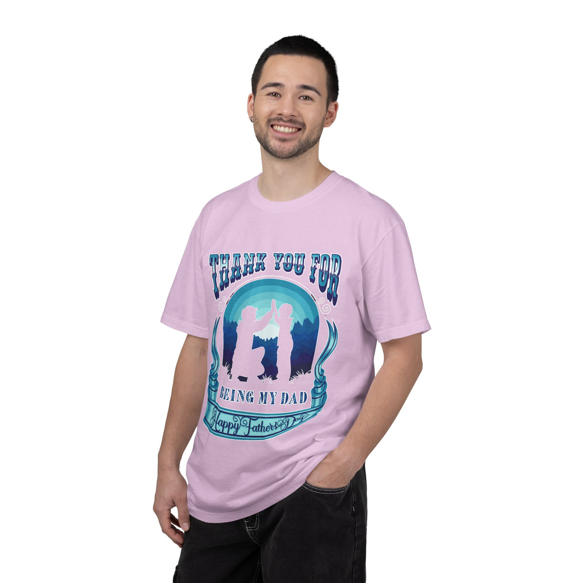 Thank You for Being My Dad T-Shirt | Father's Day High Five Graphic Tee