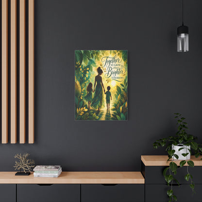 Together We Grow Brighter Tomorrows – Mother &amp; Children Wall Art