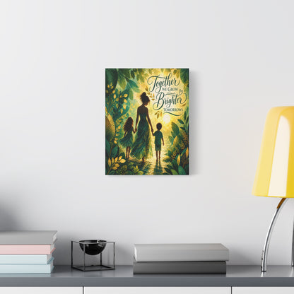 Together We Grow Brighter Tomorrows – Mother &amp; Children Wall Art