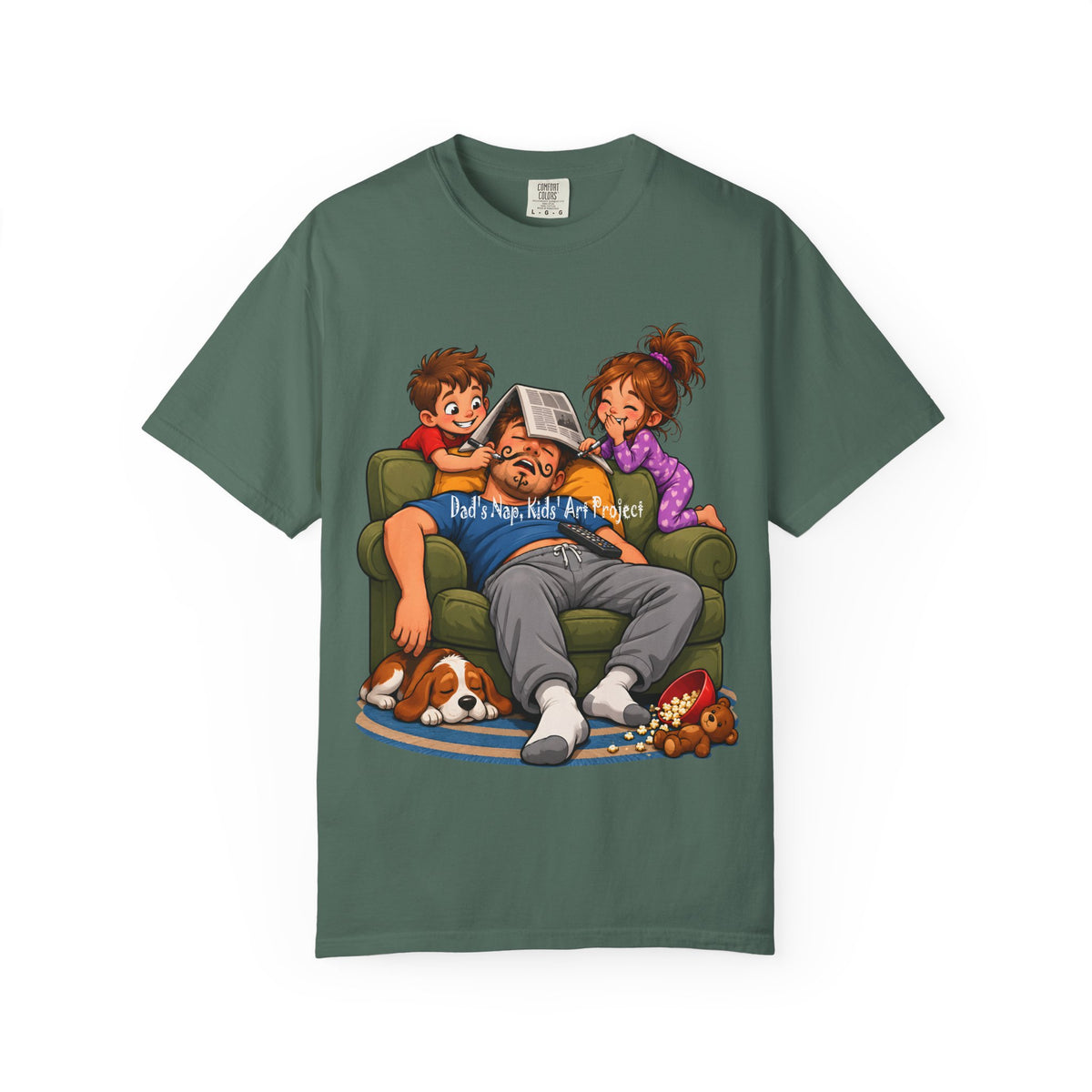 Funny Dad Nap T-Shirt | Kids Prank Sleeping Dad Father's Day Graphic Tee