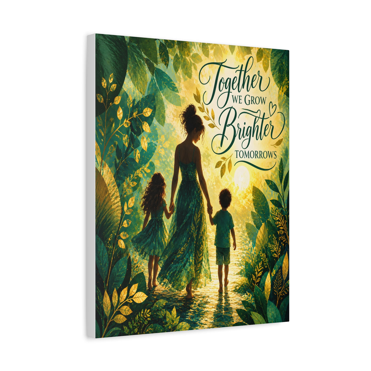 Together We Grow Brighter Tomorrows – Mother &amp; Children Wall Art